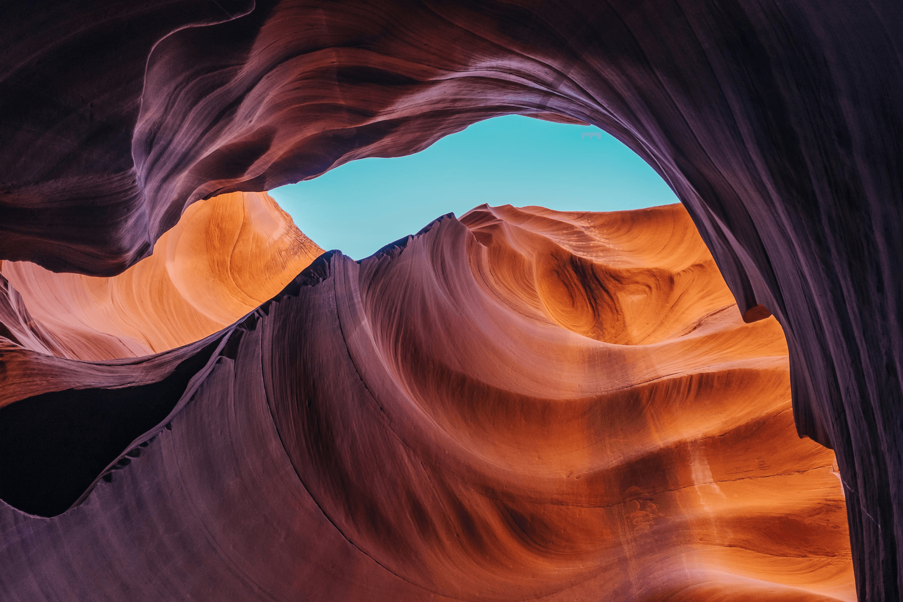 Background image of sandstone slot canyon